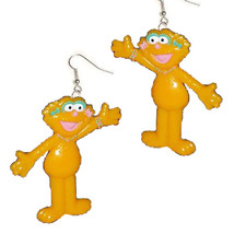 ZOE EARRINGS-Sesame Street Character Charm Funky Novelty Jewelry - £4.80 GBP
