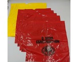 Lot Of (8) Vintage D Barr Construction Yellow and Red 16&quot;x17.5&quot; Bags - £51.54 GBP