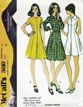 Vintage 1973 Misses&#39; DRESS McCall&#39;s Pattern 3610-m Size 14 UNCUT - £9.43 GBP