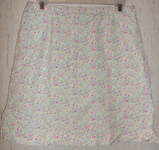 Womens Lizgolf By Liz Claiborne Lightweight Cotton Floral Print Skort Size 10 - £18.64 GBP