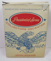 Vintage Wheaton Commemorative US Presidential Decanter, John Adams W/Box... - $26.59