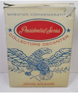 Vintage Wheaton Commemorative US Presidential Decanter, John Adams W/Box... - £20.82 GBP