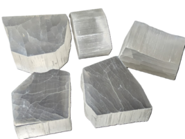 Selenite See-Through Double Sided Polished Slabs Optical Crystal-Variabl... - $15.14+