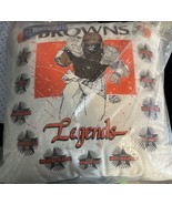 Vintage 1990&#39;s Cleveland Browns Legends Pillow 18&quot; X 18&quot; READ - €28,53 EUR