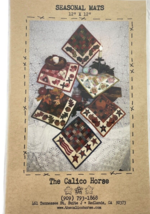 The Calico Horse Seasonal Mats 12” X 12” Placemats Craft Project - £14.45 GBP