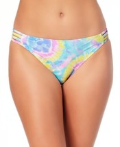 California Waves Juniors Strappy Hipster Bikini Bottoms, Small, Multicolor - $27.99