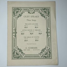 Little House O&#39; Dreams Vtg Sheet Music Oley Speaks Voice Piano 1917 - $13.47