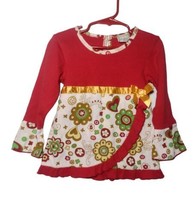 Ann Loren by Jess Kidz Toddler Girls Mixed Media Dress Size 4/5T Floral ... - $13.29