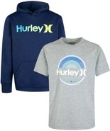 HURLEY ~ 2-Piece ~ Hoodie &amp; Cotton Tee Set ~ MIDNIGHT NAVY ~ Size 5/6 - $37.40