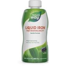 Nature's Way Liquid Iron, Provides Daily Value of Iron, Sugar Free, Berry Flavor - $13.99