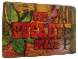 Ohio The Buckeye State with Cardinal and Deer 3D Fridge Magnet - £4.74 GBP