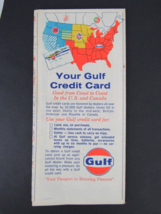 1964 GULF Road Map Georgia North South Carolina Service Station GAS &amp; OIL - £10.10 GBP