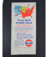 1964 GULF Road Map Georgia North South Carolina Service Station GAS &amp; OIL - $13.99