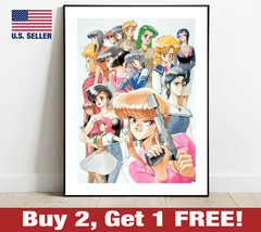 Bubblegum Crisis Poster 18&quot; x 24&quot; Print 80s 90s Anime Manga Wall Art 11 - $13.48