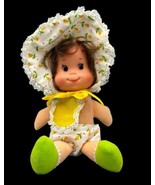 Vintage Mattel Sweet Baby Bonnet Beans Bib Doll Yellow Flowers Cloth Plu... - £11.00 GBP