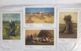 Dallas Museum Of Art Van Gogh Sheaves Of Wheat Exhibition Art Print Lot Of 4 - £8.91 GBP
