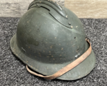 Genuine WW2 French M26 Adrian Combat Helmet w/ Liner &amp; Chin Strap - $125.77