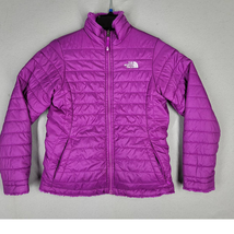 North Face Jacket Girl&#39;s Large Mossbud Swirl Reversible Jacke Winter Pink Warm - £38.75 GBP