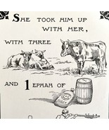 1901 Bible Passage Samuel 1:24 Victorian Word Symbol Puzzle Religious DWDD8 - $19.99