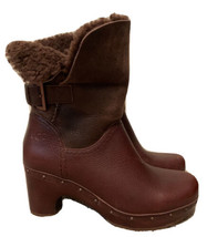 Ugg 1003856 Amoret Brown Leather Studded Pull On Ankle Boots Women’s US 7 EU 38 - £37.96 GBP