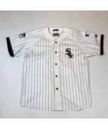 Vintage Starter Chicago White Sox Striped White Baseball Jersey Mens Siz... - $916.03 MXN