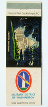 Military District of Washington - Capitol Building 20FS Military Matchbook Cover - £1.39 GBP