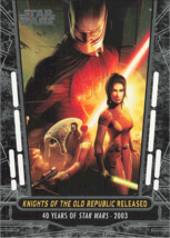 Star Wars 40th Anniversary Trading Card 2017 #87 Knights of the Old Republic - £1.25 GBP