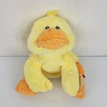TY Pluffies Duck Plush Ducky Floppy Lying Tylux Lovey Doll Cloth Eyes 2007 - $24.74