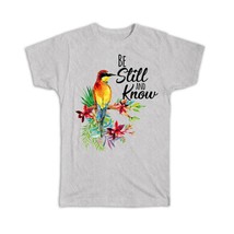 Hummingbird : Gift T-Shirt Be Still and Know Animal Christian Evangelical Bird L - £14.37 GBP