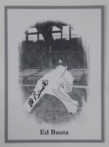 Ed Bauta Rare Autographed Signed 3.5x4.5 Photo Card Baseball St. Louis Cardinals - £11.82 GBP