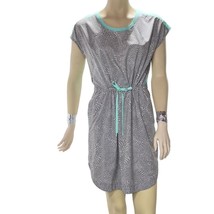 TITLE NINE Dress Athletic Pebble Snake Print Gray Blue Cinched Women&#39;s S... - £21.52 GBP