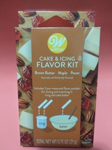 Cake &amp; Icing Flavor Kit -Brown Butter, Maple, Pecan- 3 Pack NEW SEALED S... - £9.40 GBP