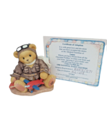 Cherished Teddies Boy Bear Lance in Flight Jacket / Goggles / Toy Plane ... - £6.08 GBP