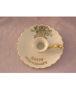 Lefton China Anniversary Candle Holder - $130.17 MXN