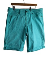 Bright Blue Sz 14 cotton blend Bermuda Shorts St John&#39;s  Bay - $32.99