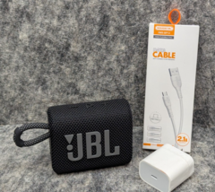 JBL Go 3 Black Ultra-Portable Bluetooth Speaker, IP67 Waterproof 5-Hour ... - $328.58 MXN