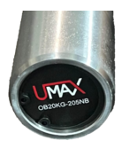 UMAX 20KG Hard Chrome Olympic Bar, 205,000 psi T.S., Needle Bearings - $284.05