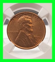 Stunning 1945-S Lincoln Wheat Penny Cent - NGC MS 67 - RED - HIGH GRADE  - £155.36 GBP