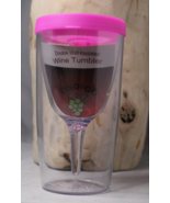 VINO2GO Wine Glass Double Sided Insulated Wine Tumbler Lids Portable 8 oz. - £5.28 GBP