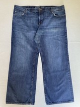 Old Navy Jeans 46x31 Blue Denim Loose Relaxed Wide Leg Dark Wash Tag 46x32 - $21.65