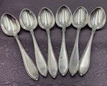 6Pc Set S&amp;L Garantii NS Silver Plate Demitasse Spoons Monogrammed AN (24... - £17.42 GBP