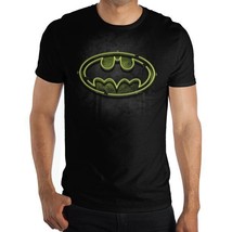 Batman Neon Logo Men&#39;s and Big Men&#39;s Graphic T-shirt Black Size S(34/36) - £14.99 GBP