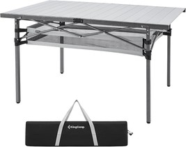 Kingcamp Camping Table Aluminum Folding Table Roll Up Lightweight Foldab... - $153.95