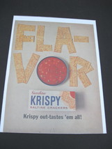Vintage Sunshine Krispy Saltine Crackers Color Advertisement - Sunshine Crackers - £10.16 GBP