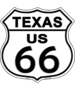 Texas Route 66 Highway Shield Metal Sign - £22.34 GBP