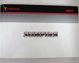 2003 Pontiac Sunfire Owners Manual [Paperback] Pontiac - $48.99