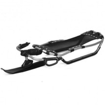 Snow Racer Sled with Textured Grip Handles and Mesh Seat - Color: Black - $169.04