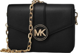 New Michael Kors Carmen Medium Convertible Shoulder Bag Black with Dust bag - £97.11 GBP
