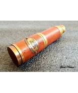 Nautical Telescope Leather and Brass Fine Quality Vintage Telescope 19 inch - £46.27 GBP