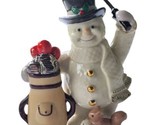 Lenox Porcelain Golfer Snowman Christmas Figurine Golf Bag Golfing NMT - £11.63 GBP